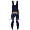 Fietsbroek Lang met Bretels 2023 Trek Factory Racing XC Donkerblauw